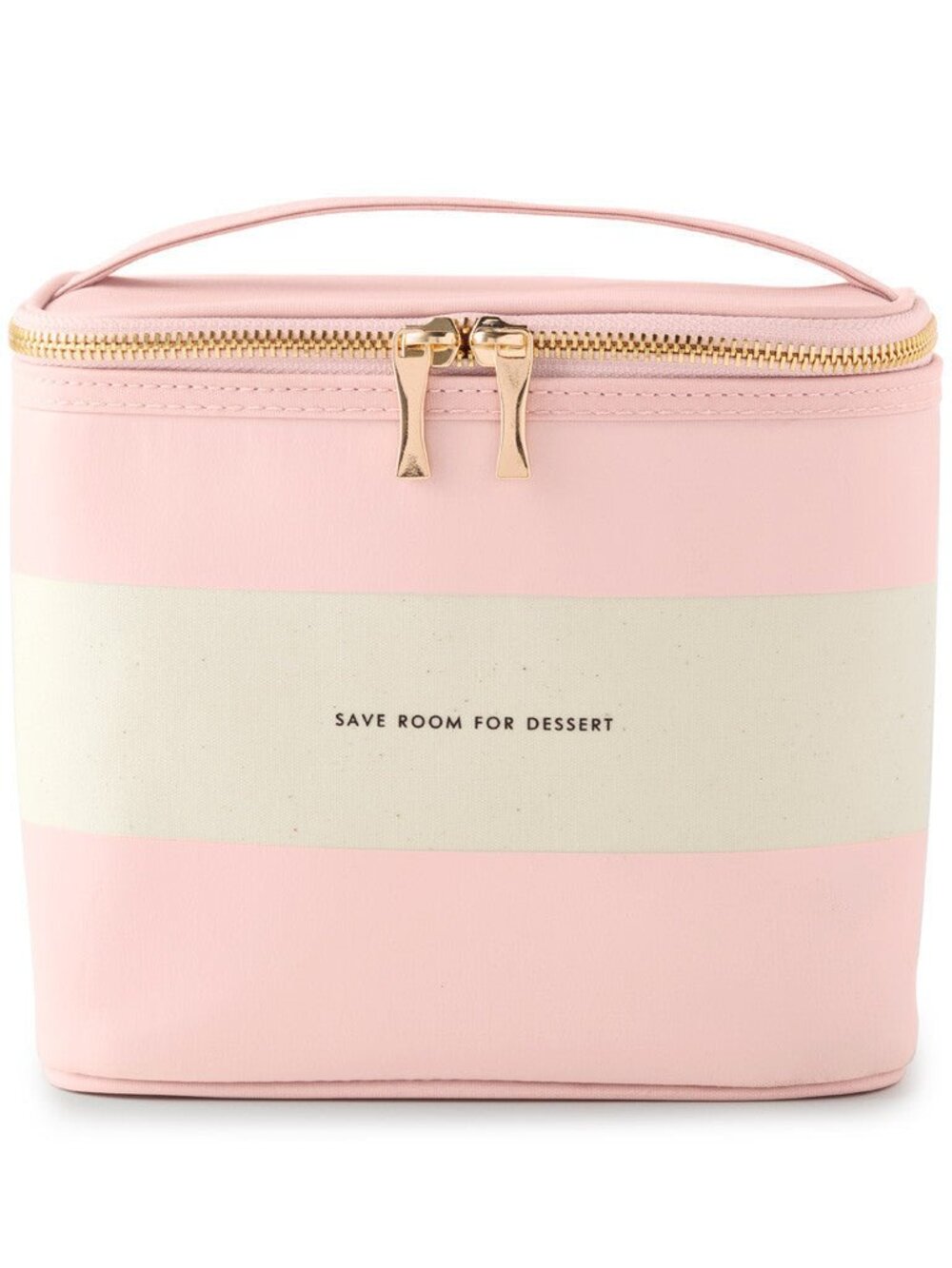 NWT Kate Spade Blush Rugby Stripe Insulated Lunch Tote